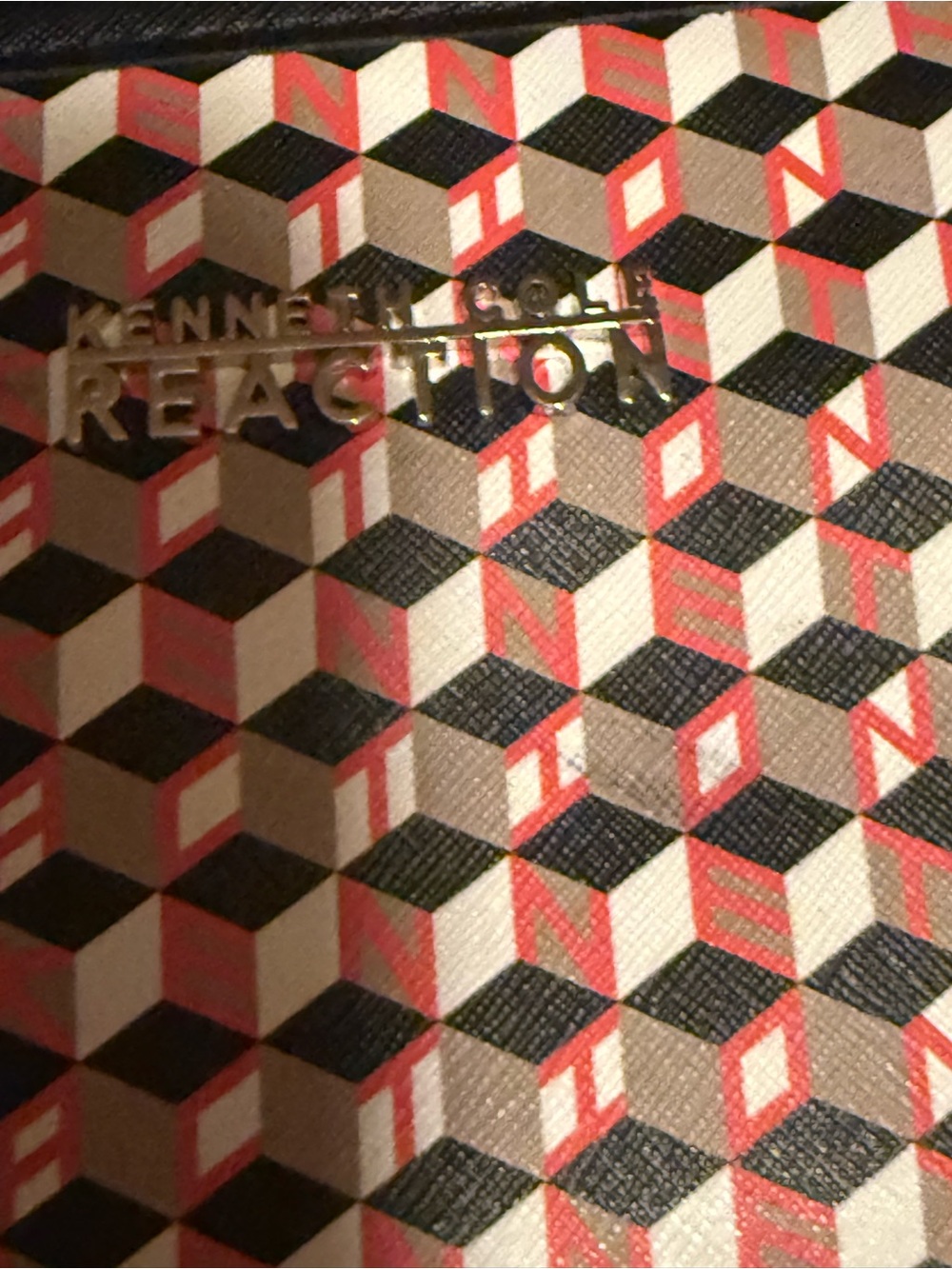 Kenneth Cole Reaction Black Interior Wristlet